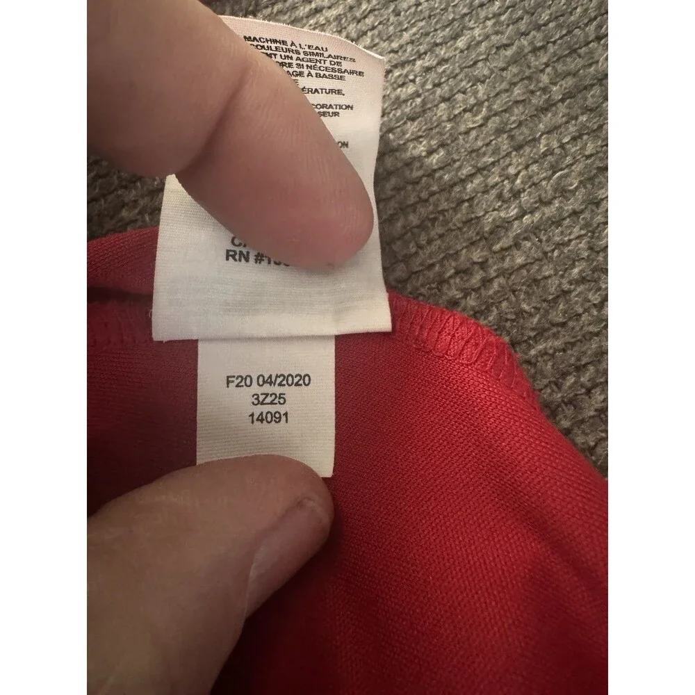 San Francisco 49ers Fanatics Womens XL Lace Up Jersey Shirt Red NFL